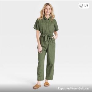 Universal Thread Olive Green Utility Jumpsuit